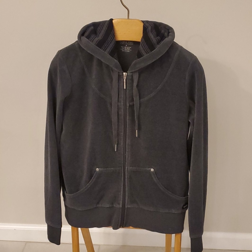 CALVIN KLEIN Sport Velour Zip Hoodie